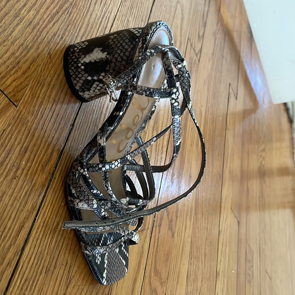 Sam Edelman snakeskin wedge heels - Picture 3 of 4